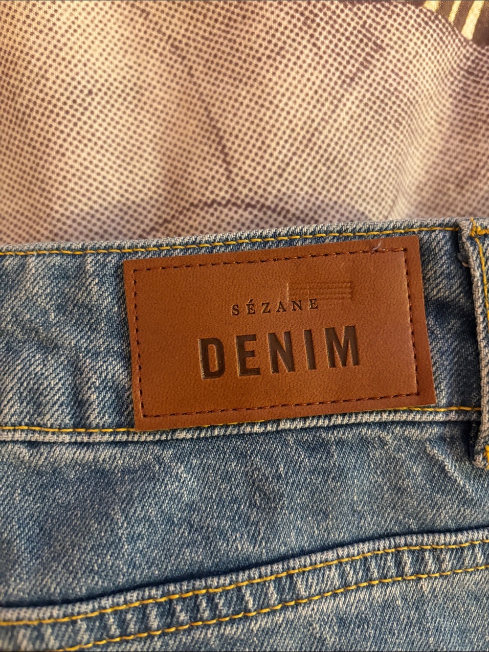 Worn Once! Sezane Denim High-Waist Wide Leg Jeans in Light Blue - Picture 10 of 11